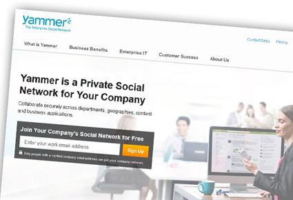 نمو لافت لشبكة Yammer الإجتماعية ... والفضل لمايكروسوفت